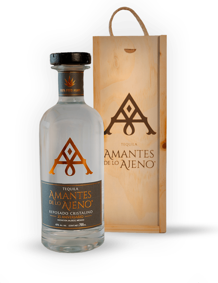 Tequila Amantes de lo Ajeno Cristalino premium reposado en barrica de Burdeos