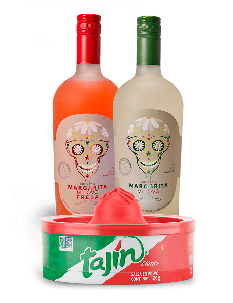pack 2 margarita Mi Love Premium listo para servir y regalo de escarchador
