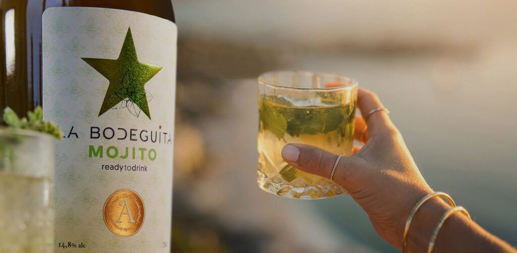 Pack Mojito La Bodeguita caja madera premium Original Fresa 0,0